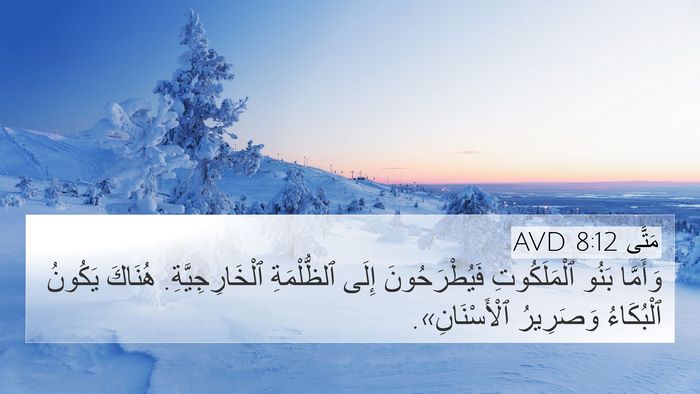 مَتَّى 8:12 AVD Bible Verse Image