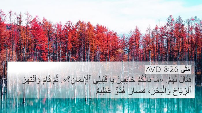 مَتَّى 8:26 AVD Bible Verse Image