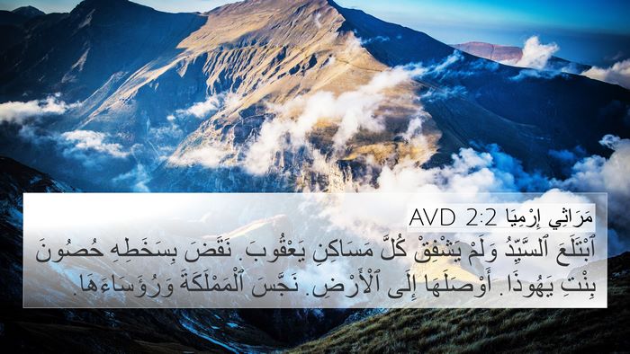 مَرَاثِي إِرْمِيَا 2:2 AVD Bible Verse Image