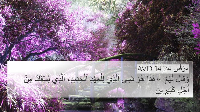 مَرْقُس 14:24 AVD 4K Wallpaper - وَقَالَ لَهُمْ: «هَذَا - 4K Wallpaper Bible Verse