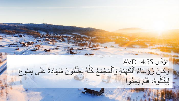 مَرْقُس 14:55 AVD Bible Verse Image
