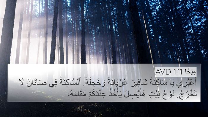 مِيخَا 1:11 AVD Bible Verse Image