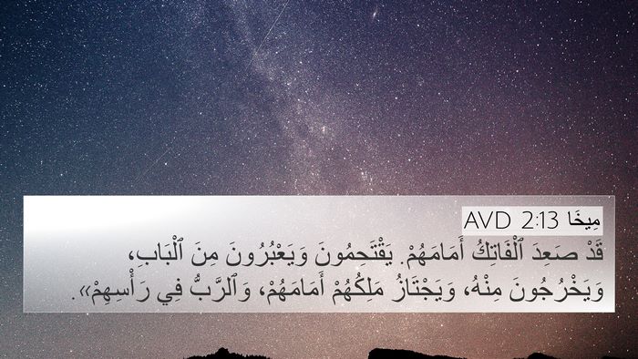 مِيخَا 2:13 AVD Bible Verse Image