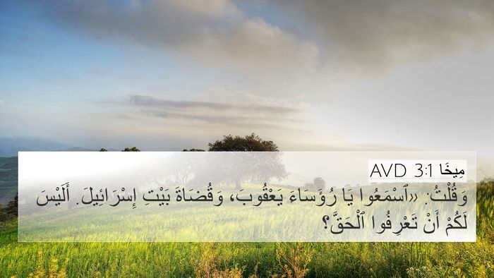 مِيخَا 3:1 AVD Bible Verse Image