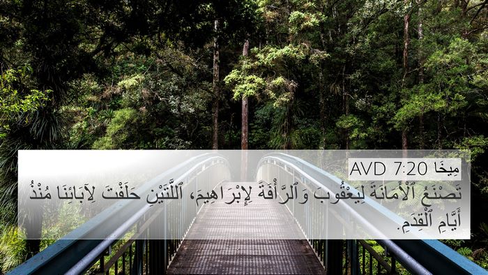 مِيخَا 7:20 AVD Bible Verse Image