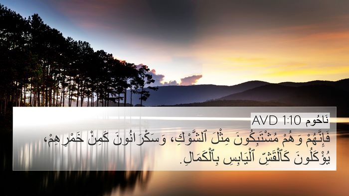نَاحُوم 1:10 AVD Bible Verse Image