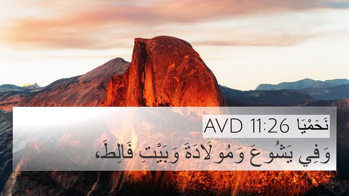 نَحَمْيَا 11:26 AVD 4K Wallpaper - وَفِي يَشُوعَ - 4K Wallpaper Bible Verse