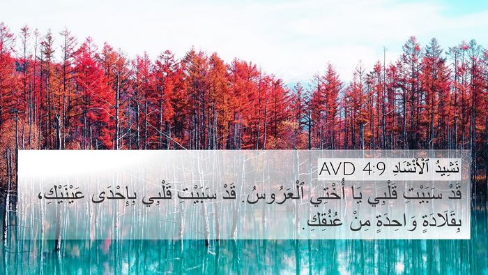 نَشِيدُ ٱلْأَنْشَادِ 4:9 AVD Bible Verse Image