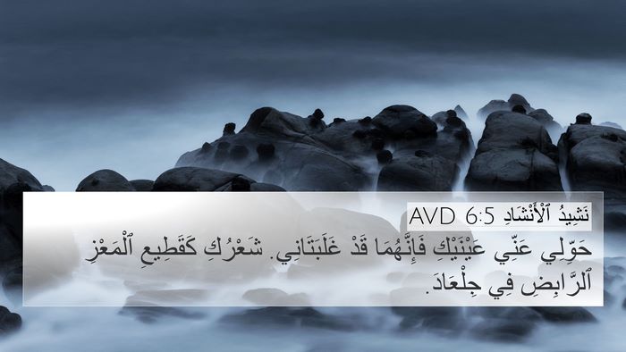 نَشِيدُ ٱلْأَنْشَادِ 6:5 AVD Bible Verse Image