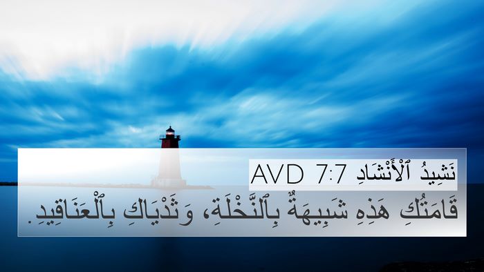 نَشِيدُ ٱلْأَنْشَادِ 7:7 AVD Bible Verse Image