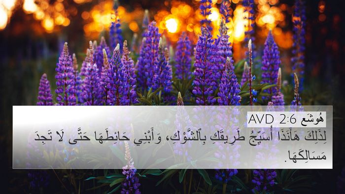 هُوشَع 2:6 AVD Bible Verse Image