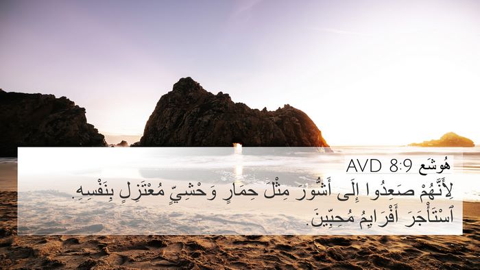 هُوشَع 8:9 AVD Bible Verse Image