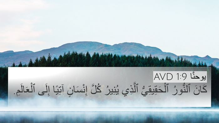 يوحنَّا 1:9 AVD Bible Verse Image