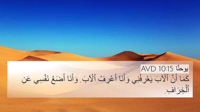 يوحنَّا 10:15 AVD Bible Verse Image