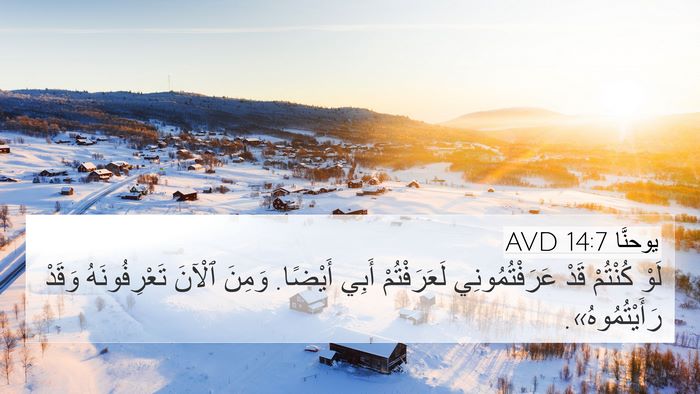 يوحنَّا 14:7 AVD Bible Verse Image