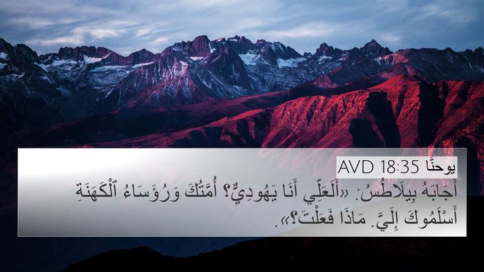 يوحنَّا 18:35 AVD Bible Verse Image