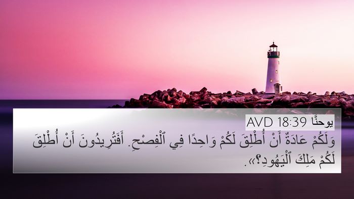يوحنَّا 18:39 AVD Bible Verse Image