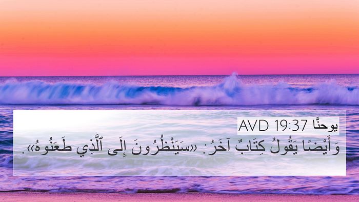 يوحنَّا 19:37 AVD Bible Verse Image