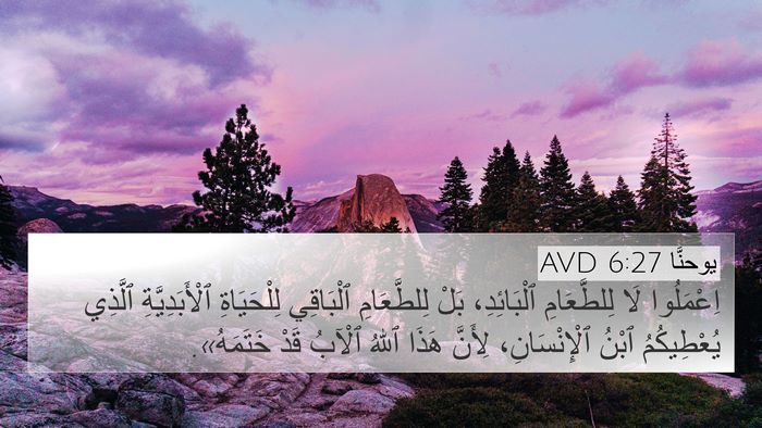 يوحنَّا 6:27 AVD Bible Verse Image