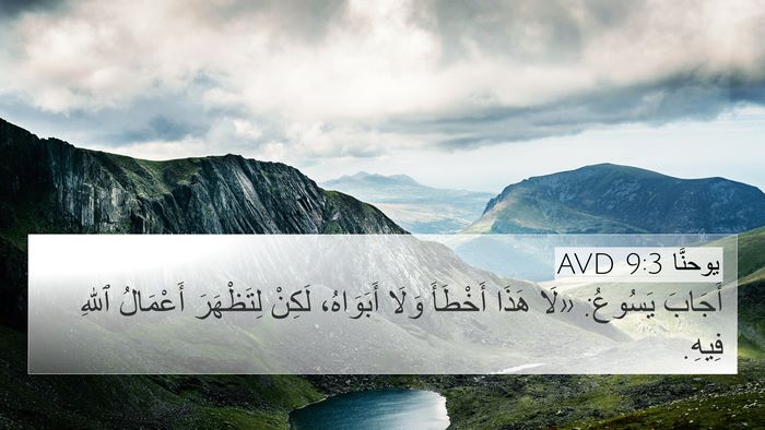 يوحنَّا 9:3 AVD Bible Verse Image