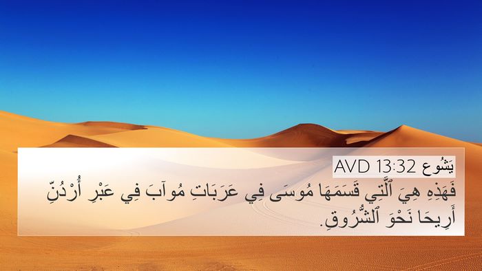 يَشُوع 13:32 AVD 4K Wallpaper - فَهَذِهِ هِيَ ٱلَّتِي - 4K Wallpaper Bible Verse