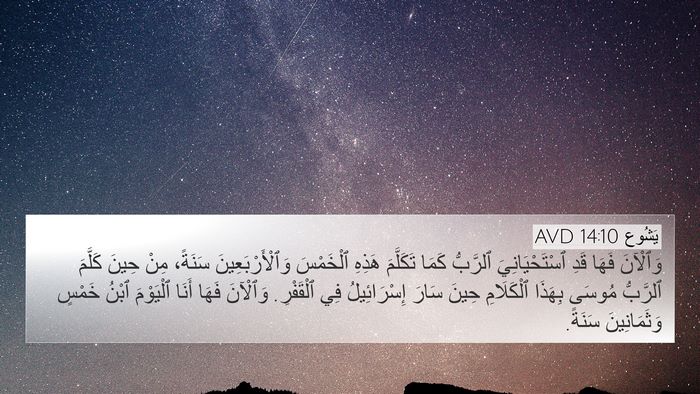 يَشُوع 14:10 AVD Bible Verse Image