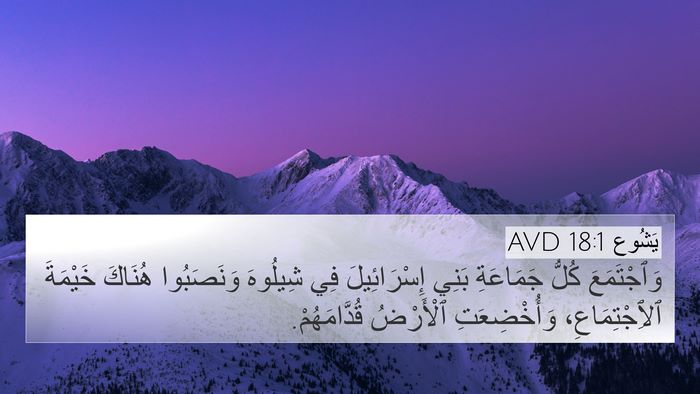 يَشُوع 18:1 AVD Bible Verse Image