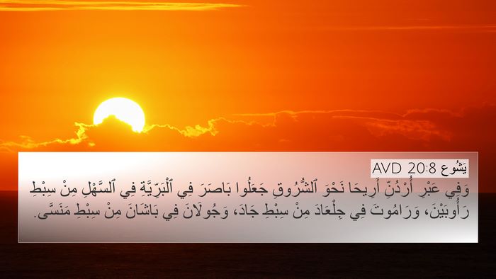 يَشُوع 20:8 AVD Bible Verse Image