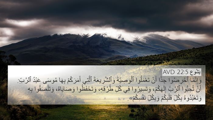يَشُوع 22:5 AVD Bible Verse Image