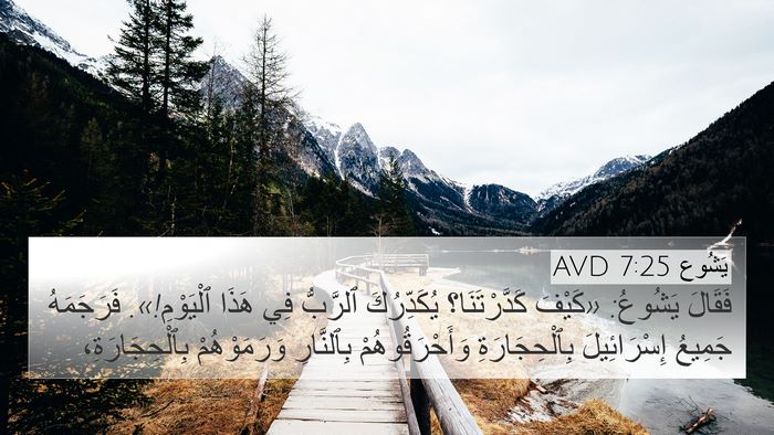 يَشُوع 7:25 AVD Bible Verse Image