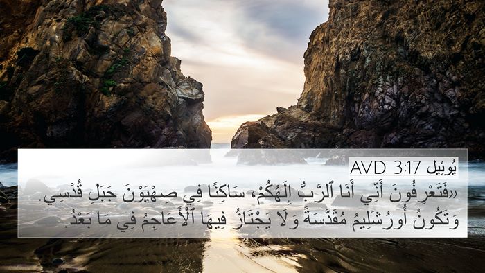يُوئِيل 3:17 AVD Bible Verse Image