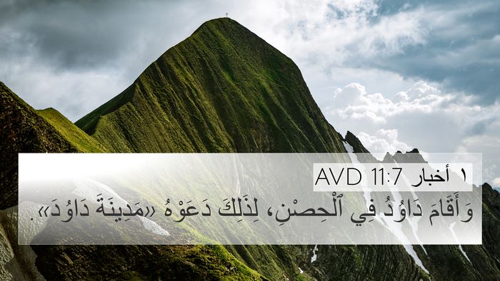 ١ أخبار 11:7 AVD Bible Verse Image