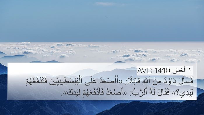 ١ أخبار 14:10 AVD 4K Wallpaper - فَسَأَلَ دَاوُدُ مِنَ - 4K Wallpaper Bible Verse