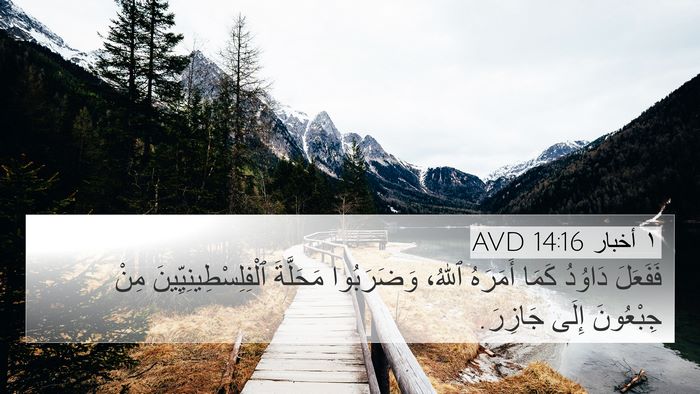 ١ أخبار 14:16 AVD Bible Verse Image