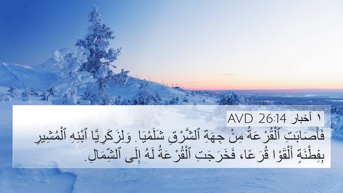 ١ أخبار 26:14 AVD Bible Verse Image