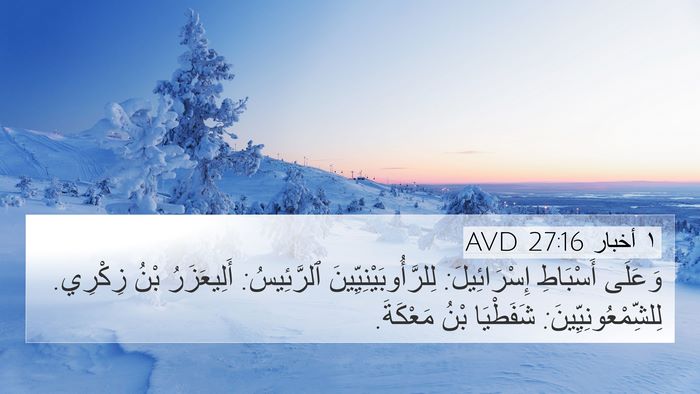 ١ أخبار 27:16 AVD Bible Verse Image