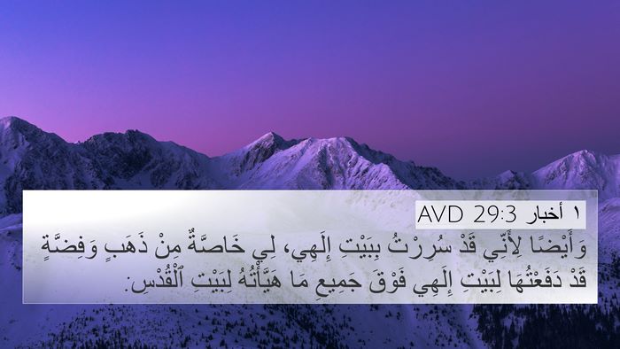 ١ أخبار 29:3 AVD Bible Verse Image