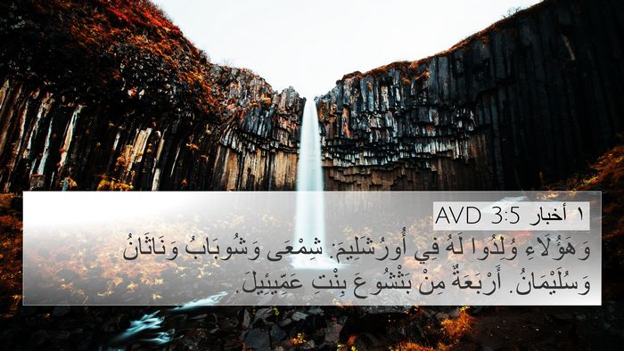 ١ أخبار 3:5 AVD Bible Verse Image