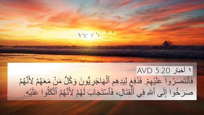 ١ أخبار 5:20 AVD Bible Verse Image