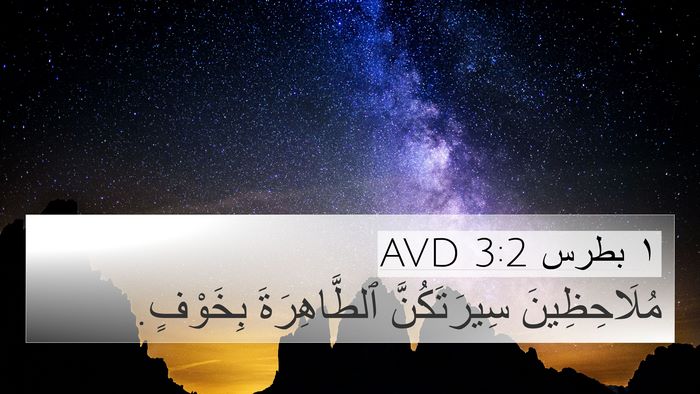 ١ بطرس 3:2 AVD Bible Verse Image