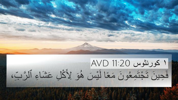 ١ كورنثوس 11:20 AVD Bible Verse Image