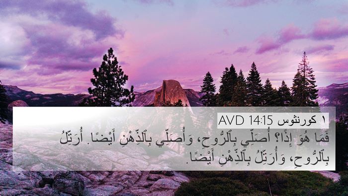 ١ كورنثوس 14:15 AVD Bible Verse Image