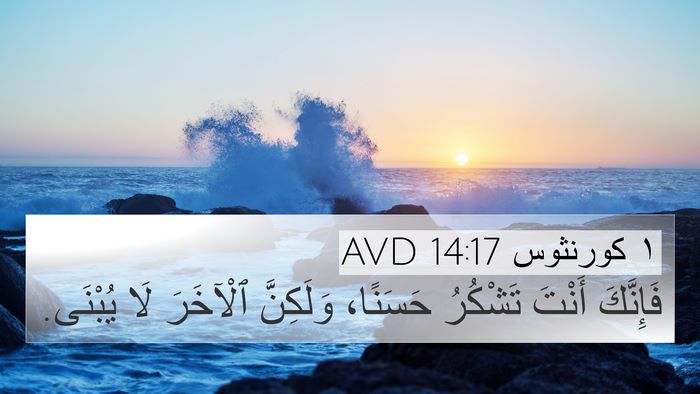 ١ كورنثوس 14:17 AVD Bible Verse Image