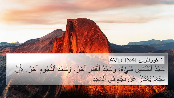 ١ كورنثوس 15:41 AVD Bible Verse Image