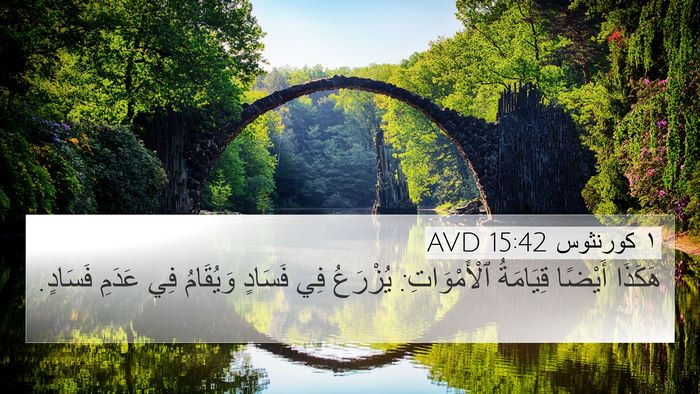 ١ كورنثوس 15:42 AVD 4K Wallpaper - هَكَذَا أَيْضًا قِيَامَةُ - 4K Wallpaper Bible Verse