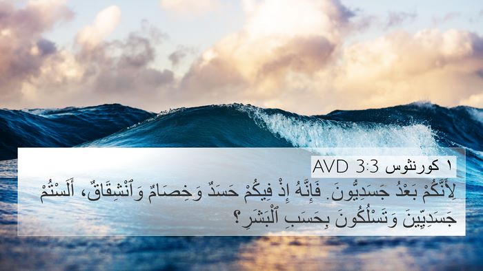 ١ كورنثوس 3:3 AVD Bible Verse Image