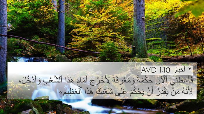 ٢ أخبار 1:10 AVD Bible Verse Image