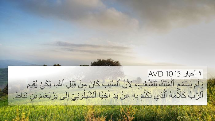 ٢ أخبار 10:15 AVD Bible Verse Image