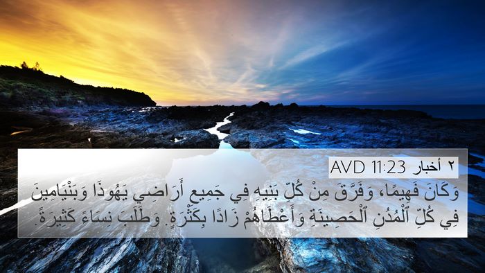 ٢ أخبار 11:23 AVD Bible Verse Image