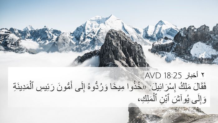 ٢ أخبار 18:25 AVD Bible Verse Image